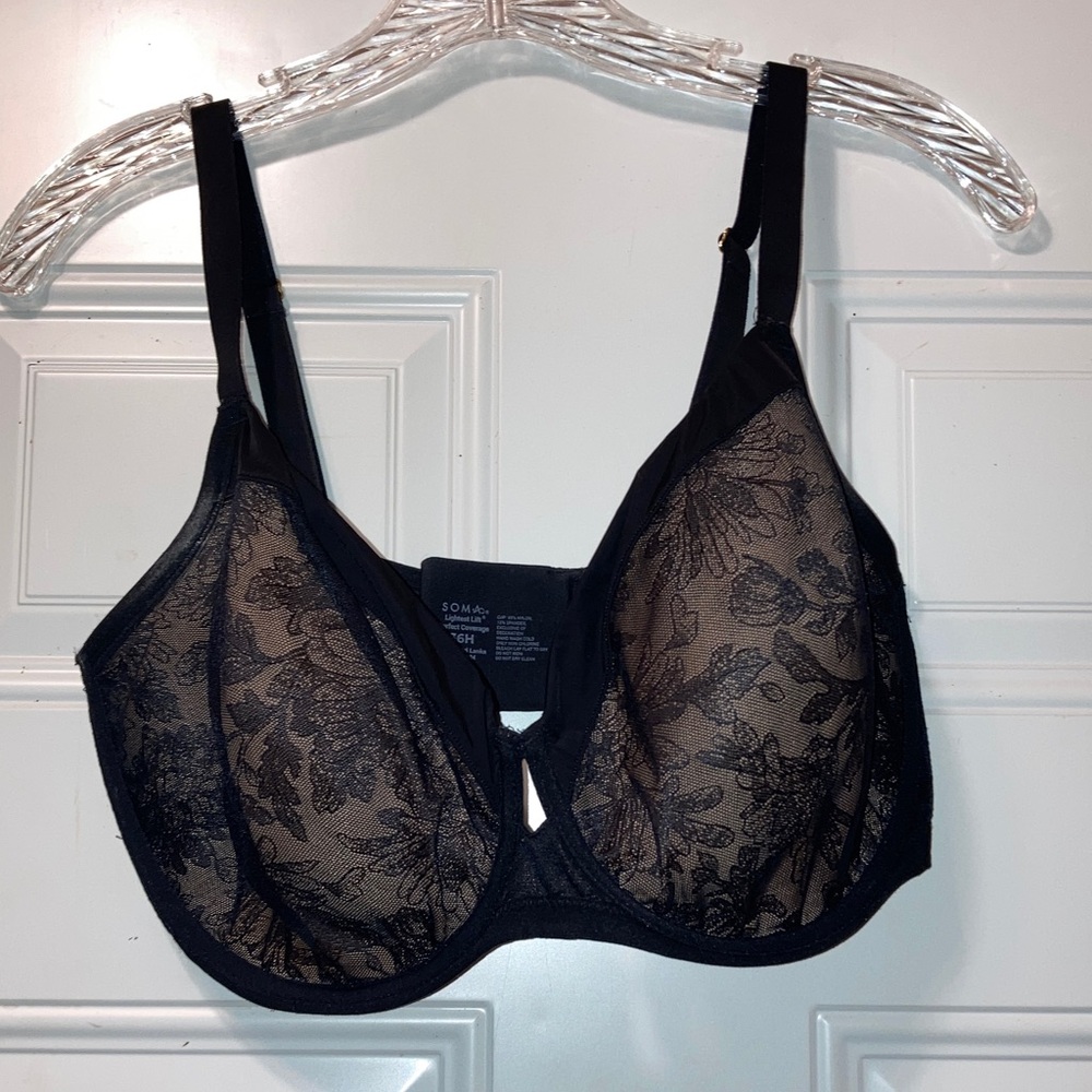 Soma Lace Underwire Bra - Black 36H